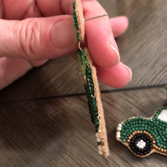 OBX Prep Shamrock Green Truck Earrings St. Patrick’s Day - Picture 11 of 12
